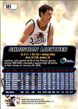 2000-01 Ultra #121 Christian Laettner Back