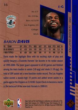 2000-01 Upper Deck #16 Baron Davis Back