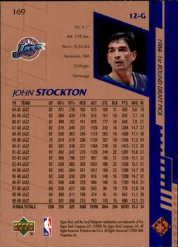 2000-01 Upper Deck #169 John Stockton Back