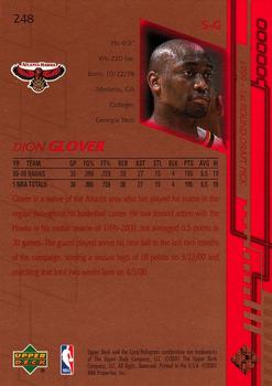 2000-01 Upper Deck #248 Dion Glover Back