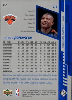 2000-01 Upper Deck Encore #82 Larry Johnson Back