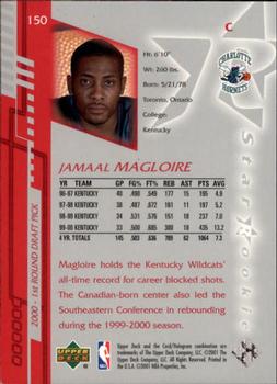 2000-01 Upper Deck Encore #150 Jamaal Magloire Back