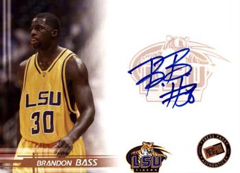 2005 Press Pass - Autographs Bronze School Logos #NNO Brandon Bass Front