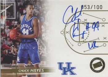 2005 Press Pass - Autographs Gold Half Court #NNO Chuck Hayes Front