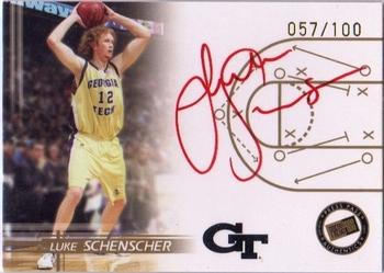 2005 Press Pass - Autographs Gold Half Court #NNO Luke Schenscher Front