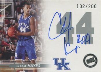 2005 Press Pass - Autographs Silver Jersey Numbers #NNO Chuck Hayes Front