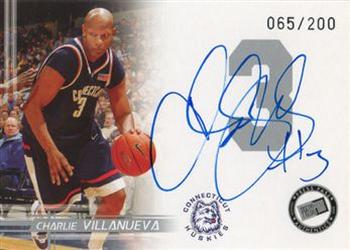 2005 Press Pass - Autographs Silver Jersey Numbers #NNO Charlie Villanueva Front