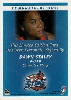 2005 Rittenhouse WNBA - Autographs #NNO Dawn Staley Back