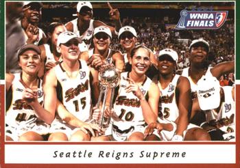 2005 Rittenhouse WNBA - 2004 Playoffs #P9 Seattle Reigns Supreme Front