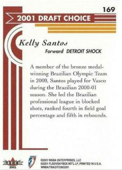 2001 Fleer Tradition WNBA #169 Kelly Santos Back
