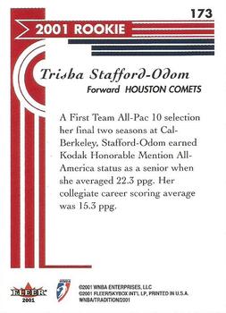 2001 Fleer Tradition WNBA #173 Trisha Stafford-Odom Back