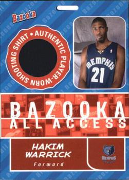 2005-06 Bazooka - All-Access Relics #BAA-HW Hakim Warrick Front