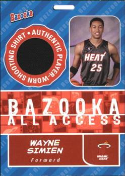 2005-06 Bazooka - All-Access Relics #BAA-WS Wayne Simien Front