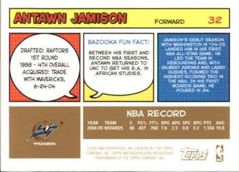2005-06 Bazooka - Gold #32 Antawn Jamison Back