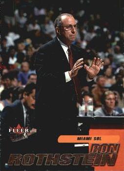 2001 Ultra WNBA #116 Ron Rothstein Front