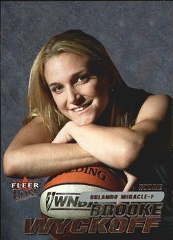 2001 Ultra WNBA #124 Brooke Wyckoff Front