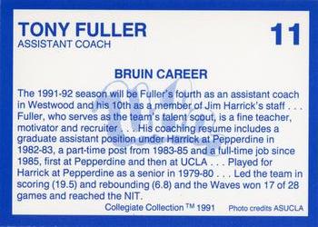 1991-92 Collegiate Collection UCLA #11 Tony Fuller Back