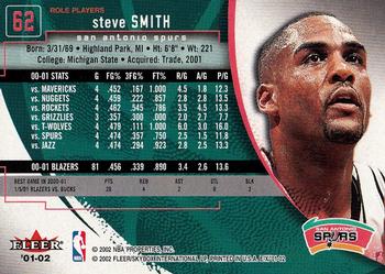 2001-02 E-X #62 Steve Smith Back