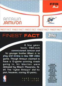 2005-06 Finest - Fact Relics #FFR-AJ Antawn Jamison Back