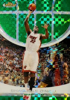 2005-06 Finest - X-Fractors Green #1 Shaquille O'Neal Front