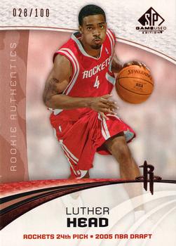 2005-06 SP Game Used - Bronze #106 Luther Head Front