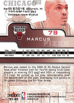 2001-02 Fleer Force #79 Marcus Fizer Back
