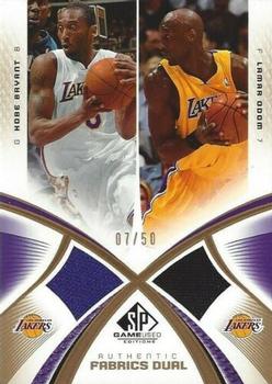 2005-06 SP Game Used - Authentic Fabrics Dual Gold #AF2-BO Kobe Bryant / Lamar Odom Front