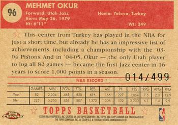 2005-06 Topps 1952 Style - Chrome #96 Mehmet Okur Back