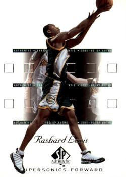 2001-02 SP Authentic #80 Rashard Lewis Front
