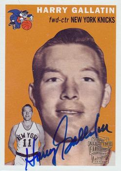 2005-06 Topps 1952 Style - All-Time Fan Favorites Autographs #FFA-HGA Harry Gallatin Front