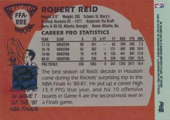 2005-06 Topps 1952 Style - All-Time Fan Favorites Autographs #FFA-RRE Robert Reid Back
