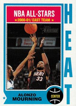 2001-02 Topps Heritage #25 Alonzo Mourning Front