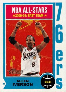 2001-02 Topps Heritage #100 Allen Iverson Front