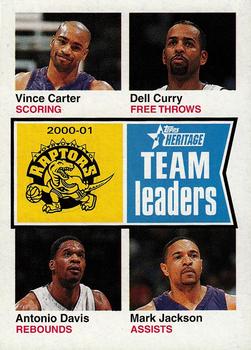 2001-02 Topps Heritage #229  Vince Carter / Dell Curry / Antonio Davis / Mark Jackson Front