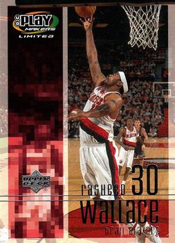 2001-02 UD PlayMakers Limited #77 Rasheed Wallace Front