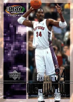 2001-02 UD PlayMakers Limited #94 Hakeem Olajuwon Front