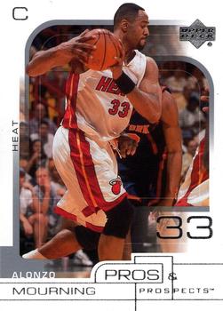 2001-02 Upper Deck Pros & Prospects #41 Alonzo Mourning Front
