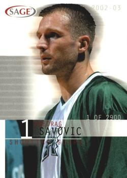 2002 SAGE #27 Predrag Savovic Front