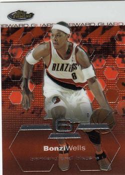 2002-03 Finest #37 Bonzi Wells Front