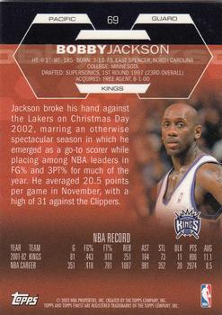 2002-03 Finest #69 Bobby Jackson Back