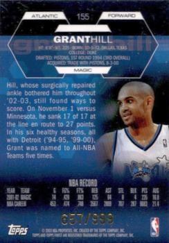 2002-03 Finest #155 Grant Hill Back