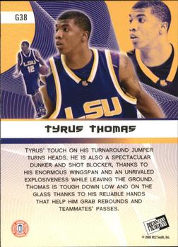 2006 Press Pass - Gold #G38 Tyrus Thomas Back