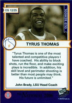 2006 Press Pass - National VIP Promos #12 Tyrus Thomas Back