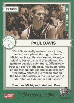 2006 Press Pass - Old School #OS16 Paul Davis Back