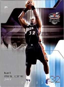 2002-03 Hoops Stars #52 Karl Malone Front