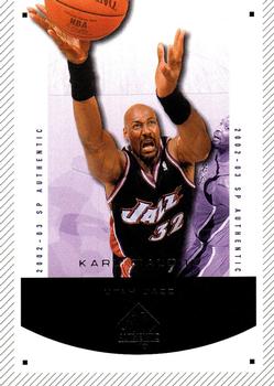 2002-03 SP Authentic #94 Karl Malone Front