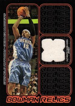 2006-07 Bowman - Relics #BR-CA Carmelo Anthony Front