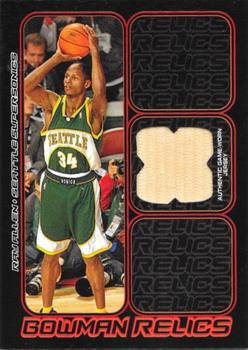 2006-07 Bowman - Relics #BR-RA Ray Allen Front