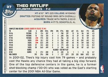 2002-03 Topps #37 Theo Ratliff Back