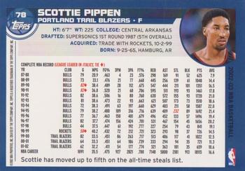 2002-03 Topps #78 Scottie Pippen Back